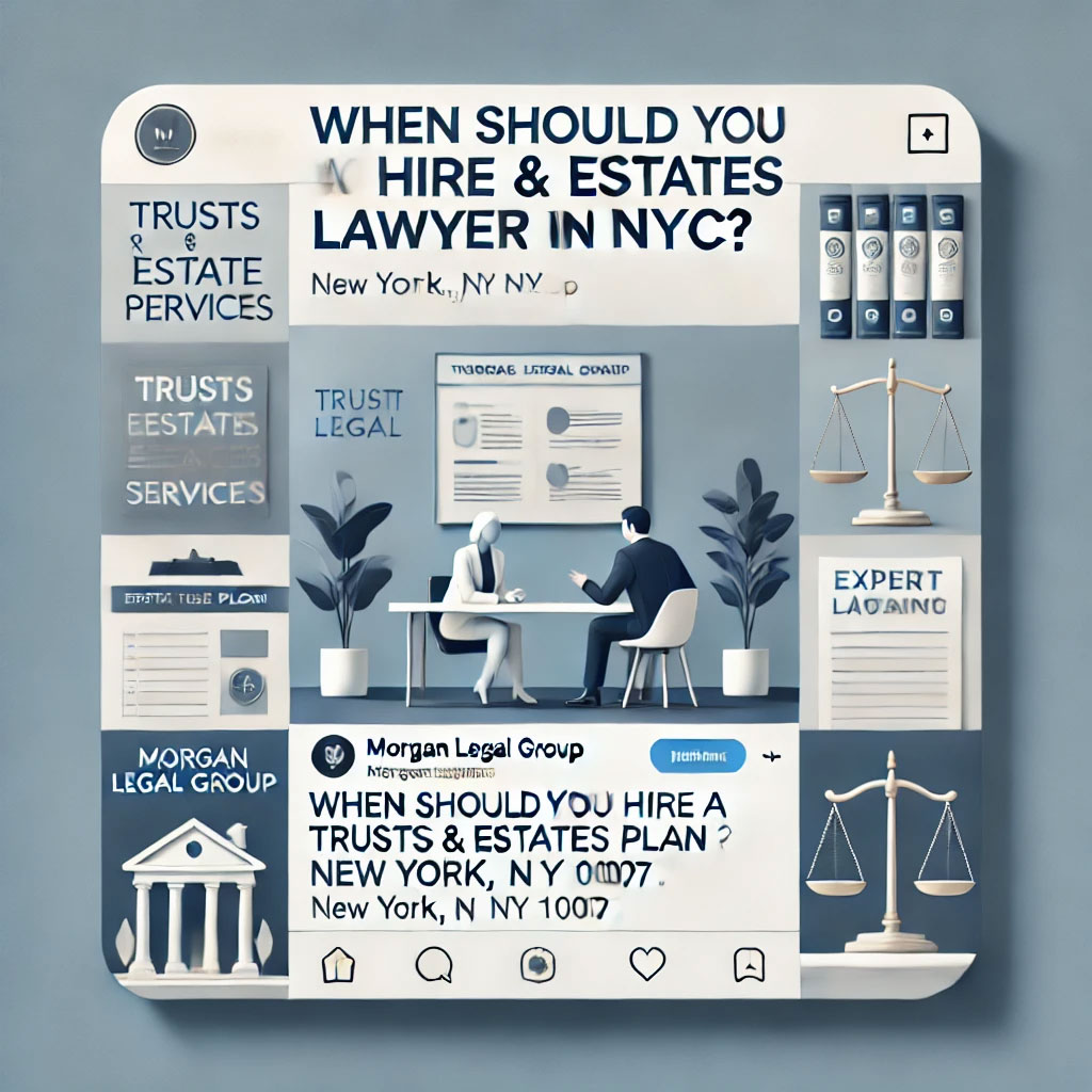 When Should You Hire a Trusts & Estates Lawyer in NYC?